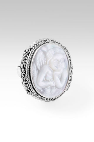 Seraphiel Ring™ in White Mother of Pearl - Statement - only found at SARDA™