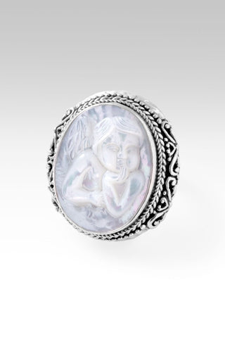 Seraphiel Ring™ in White Mother of Pearl - Statement - only found at SARDA™