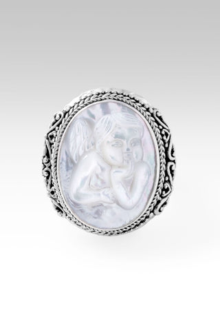 Seraphiel Ring™ in White Mother of Pearl - Statement - only found at SARDA™