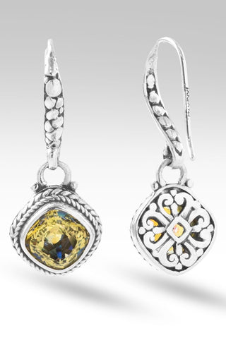 Serene Spirit Earrings™ in Jealous Yellow™ Mystic Quartz - Lever Back - only found at SARDA™