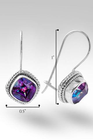 Serene Spirit Earrings™ in Xanadu™ Mystic Quartz - Lever Back - only found at SARDA™