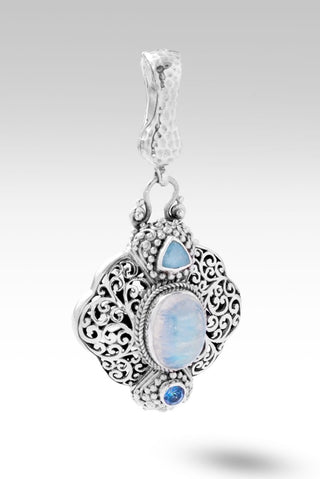 Serve with Humility Pendant II™ in Rainbow Moonstone - Magnetic Enhancer Bail - only found at SARDA™