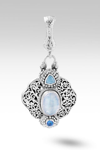 Serve with Humility Pendant II™ in Rainbow Moonstone - Magnetic Enhancer Bail - only found at SARDA™