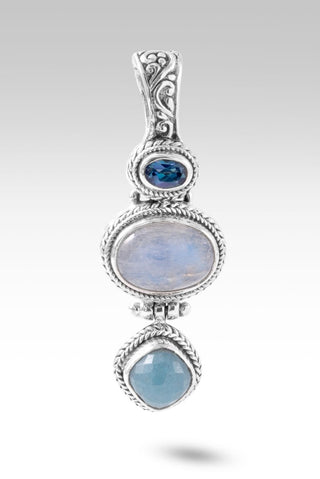 Serve with Humility Pendant™ in Rainbow Moonstone - Magnetic Enhancer Bail - only found at SARDA™