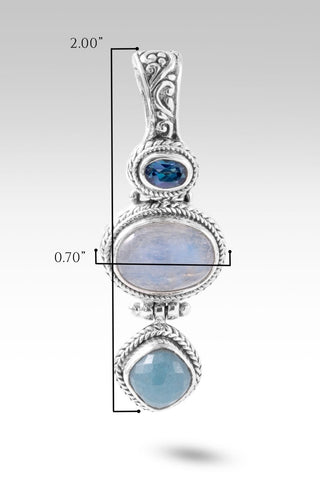 Serve with Humility Pendant™ in Rainbow Moonstone - Magnetic Enhancer Bail - only found at SARDA™