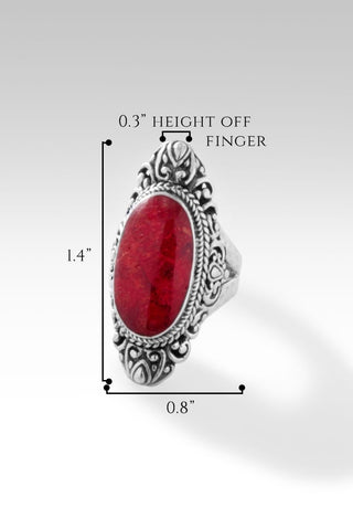 Share Kindness Ring™ in Red Sponge Coral - Statement - only found at SARDA™