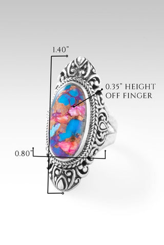 Share Kindness Ring™ in Sweetart Kingman Turquoise - Statement - only found at SARDA™