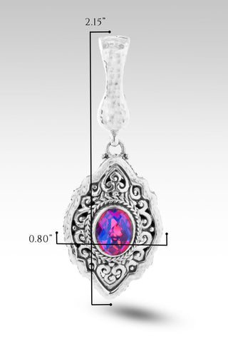 Show Compassion Pendant™ in Rainbow Volcanic Quartz Triplet - Magnetic Enhancer Bail - only found at SARDA™