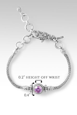 Signature One - Stone Bracelet™ in Pink Moissanite - Presale - only found at SARDA™