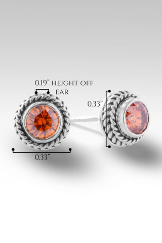 Signature Studs Earrings™ in Bali Sunrise™ Mystic Moissanite - Presale - only found at SARDA™