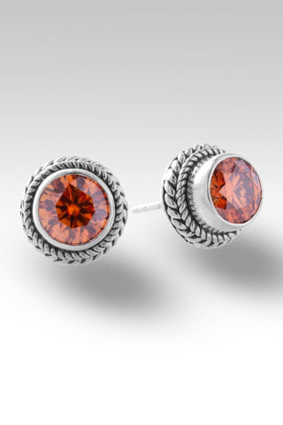 Signature Studs Earrings™ in Bali Sunrise™ Mystic Moissanite - Presale - only found at SARDA™