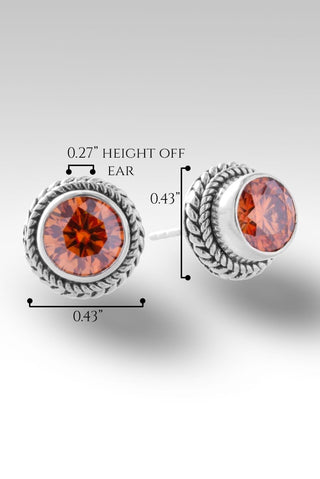 Signature Studs Earrings™ in Bali Sunrise™ Mystic Moissanite - Presale - only found at SARDA™