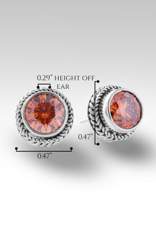 Signature Studs Earrings™ in Bali Sunrise™ Mystic Moissanite - Presale - only found at SARDA™