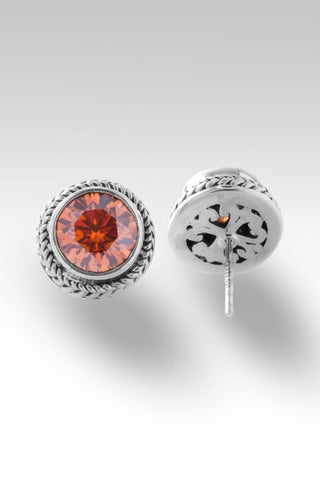 Signature Studs Earrings™ in Bali Sunrise™ Mystic Moissanite - Presale - only found at SARDA™