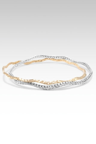 Soul Connection Bangle™ in Flat Jawan & 18K Gold - Bangle - only found at SARDA™