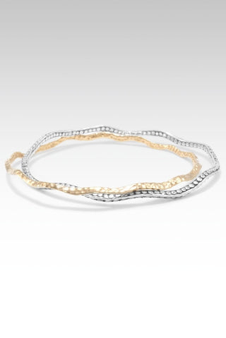 Soul Connection Bangle™ in Flat Jawan & 18K Gold - Bangle - only found at SARDA™