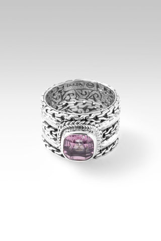 Soul's Journey Ring™ in Pink Cashmere™ Mystic Quartz - Dinner - only found at SARDA™