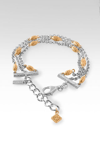 Sow Gentleness Bracelet™ in 18K Gold & Rhodium Over Sterling Silver - Lobster Closure - only found at SARDA™