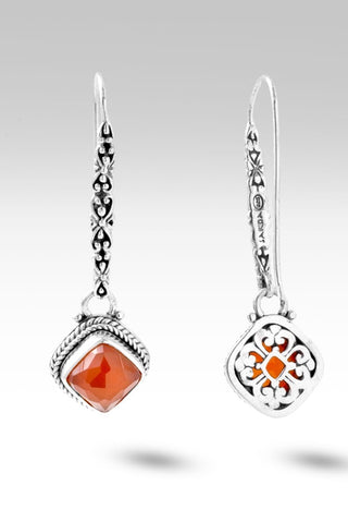 Spiritual Growth Earrings™ in Carnelian - Bali Wire - only found at SARDA™