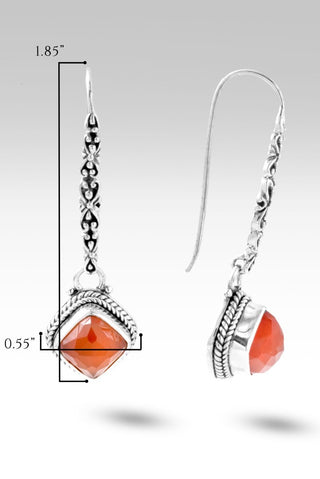 Spiritual Growth Earrings™ in Carnelian - Bali Wire - only found at SARDA™