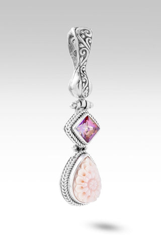 Spiritual Strength Pendant™ in Pink Mother of Pearl - Magnetic Enhancer Bail - only found at SARDA™