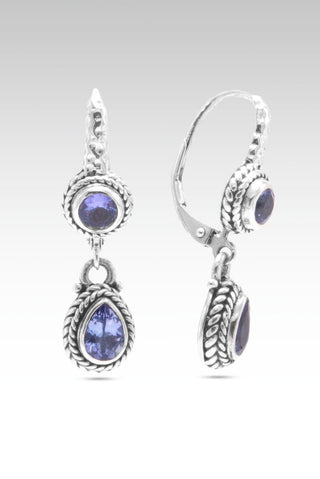 Splendid Oasis Earrings™ in Tanzanite - Lever Back - only found at SARDA™