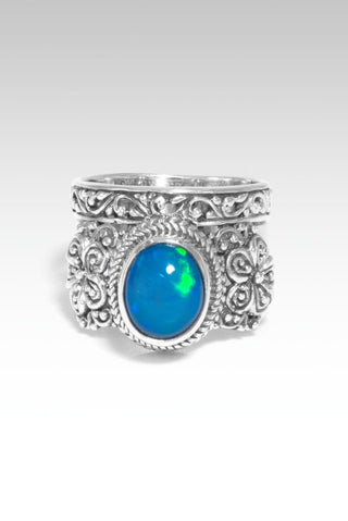 Spring's Beauty Ring™ in Paraiba Ethiopian Opal - Dinner - only found at SARDA™