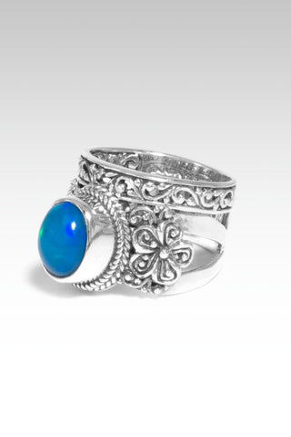 Spring's Beauty Ring™ in Paraiba Ethiopian Opal - Dinner - only found at SARDA™