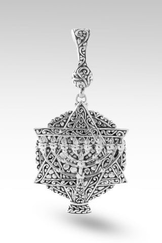 Star of David Pendant II™ in Flat Jawan - Magnetic Enhancer Bail - only found at SARDA™