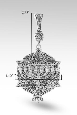 Star of David Pendant II™ in Flat Jawan - Magnetic Enhancer Bail - only found at SARDA™