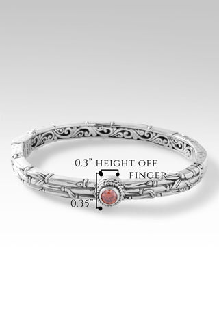 Steadfast and Resilient Bangle™ in Bali Sunrise™ Mystic Moissanite - Presale - only found at SARDA™