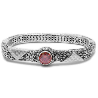 Fear Ends Faith Begins Bangle™ in Red Moissanite - Last Chance - only found at SARDA™