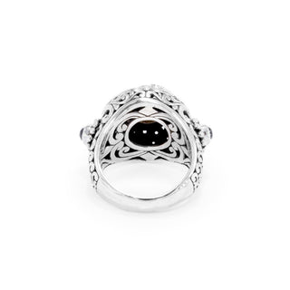 Sterling Silver Filigree Black Knight™ Mystic Quartz And Black Spinel Ring - Last Chance - only found at SARDA™