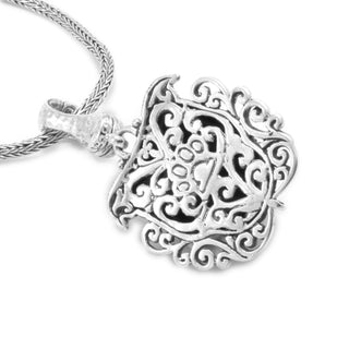 Sterling Silver Filigree Bull Dog Pendant With Magnetic Enhnacer Bail™ - Last Chance - only found at SARDA™