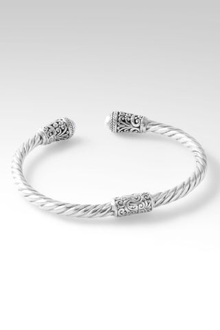 Sterling Silver Filigree Freshwater Pearl Tip - To - Tip Bracelet - only found at SARDA™