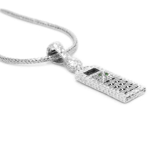 Sterling Silver Janyl Adair & Hammered Ombre Chrome Tourmaline Pendant Enhancer - Last Chance - only found at SARDA™