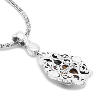 Sterling Silver Tree Of Life Brecciated Mookaite and White Mother Of Pearl Pendant With Magnetic Enhancer Bail™ - Last Chance - only found at SARDA™