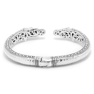 STERLING SILVER TREE OF LIFE & DOLPHIN OVAL TIP-TO-TIP BRACELET WITH RETENTION HINGE™ - Last Chance - only found at SARDA™