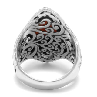 Sterling Silver Watermark And Filigree Pink Mother Of Pearl Ring™ - Last Chance - only found at SARDA™