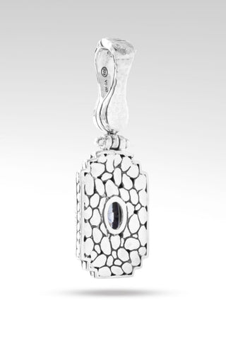 Sterling Silver Watermark & Hammered Chrome Chameleon™ Mystic Quartz Pendant With Magnetic Enhancer Bail™ - Last Chance - only found at SARDA™