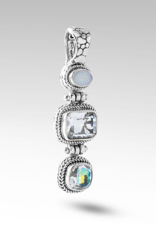 Strength of My Heart Pendant™ in White Quartz - Magnetic Enhancer Bail - only found at SARDA™