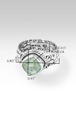 Strength of My Song Ring™ in Prehnite - Dinner - only found at SARDA™