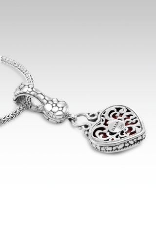 Sweetheart Pendant™ in Red Sponge Coral - Magnetic Enhancer Bail - only found at SARDA™