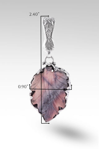 Their Leaves Will Not Wither Pendant™ in Porcelain Jasper - Magnetic Enhancer Bail - only found at SARDA™