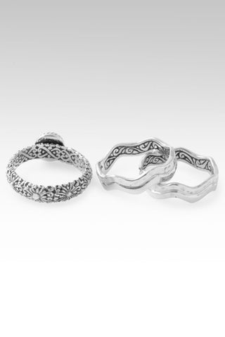 Threefold Blessings Ring Set of 3™ in Moissanite - Stackable - only found at SARDA™