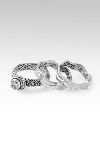 Threefold Blessings Ring Set of 3™ in Moissanite - Stackable - only found at SARDA™