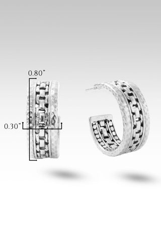 Tranquil Spirit Hoops™ in Chainlink - C - Hoop - only found at SARDA™