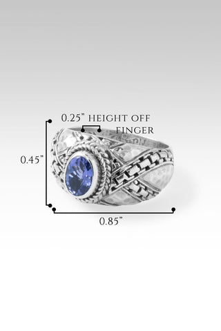 Tranquil Spirit Ring II™ in Tanzanite - Dinner - only found at SARDA™