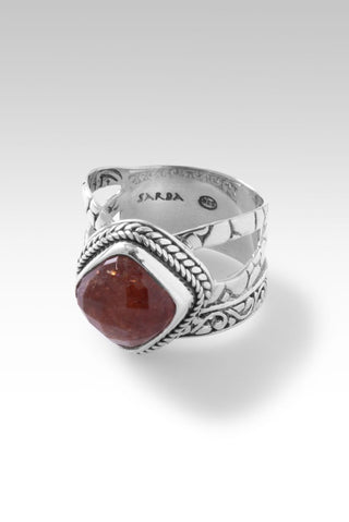 Trust and Be Faithful Ring™ in Orange Sunstone - Dinner - only found at SARDA™