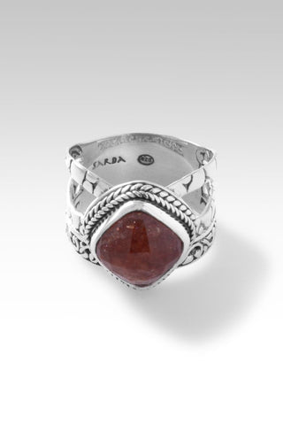 Trust and Be Faithful Ring™ in Orange Sunstone - Dinner - only found at SARDA™